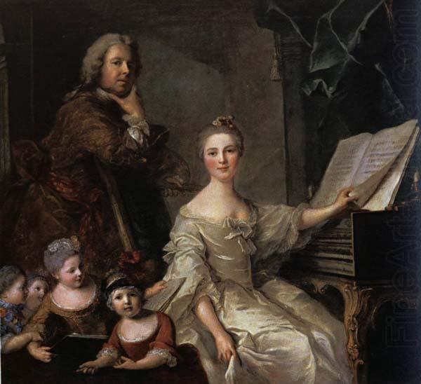 Jjean-Marc nattier The Artist and his Family china oil painting image